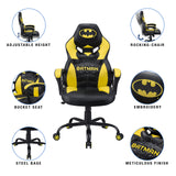 Subsonic - Batman - Silla Gaming Junior - Asiento Gamer para Escritorio Poliuretano - Sillon De Oficina - Licencia Oficial DC Comics (Windows 8)