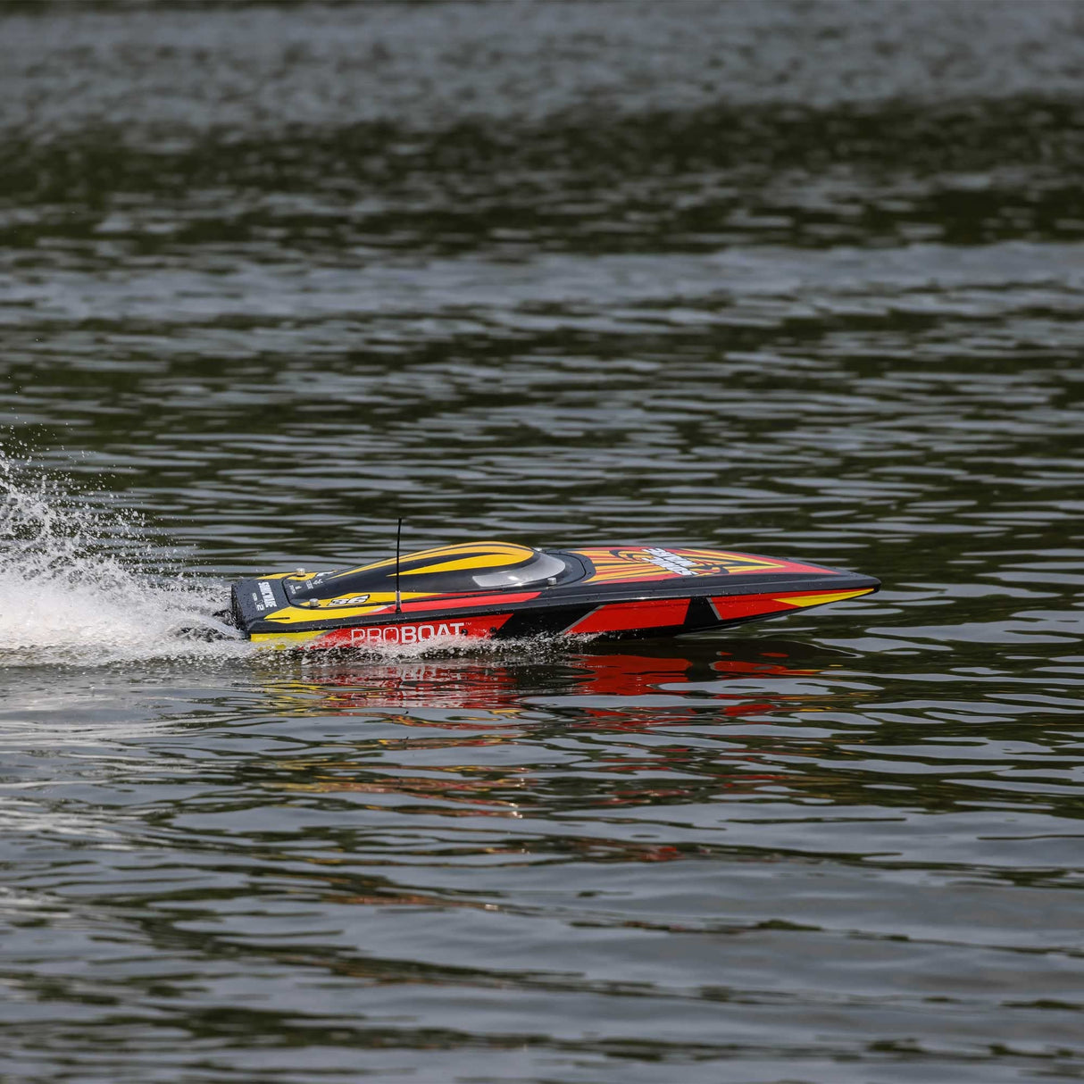 Pro Boat Sonicwake V2 PRB08032V2T1 - Pilas de 36 Pulgadas sin escobillas para Barco RC sin escobillas y Cargador no Incluido Negro