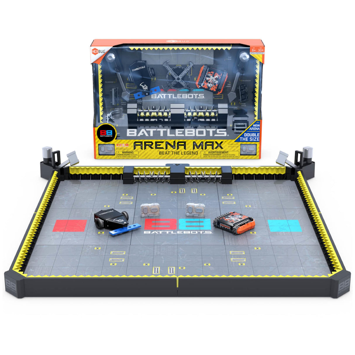 HEXBUG BattleBots Arena MAX, Juguetes Robot de Control Remoto para niños con más de 30 Piezas, Juguetes Stem para niños y niñas de 8 años en adelante, baterías Incluidas