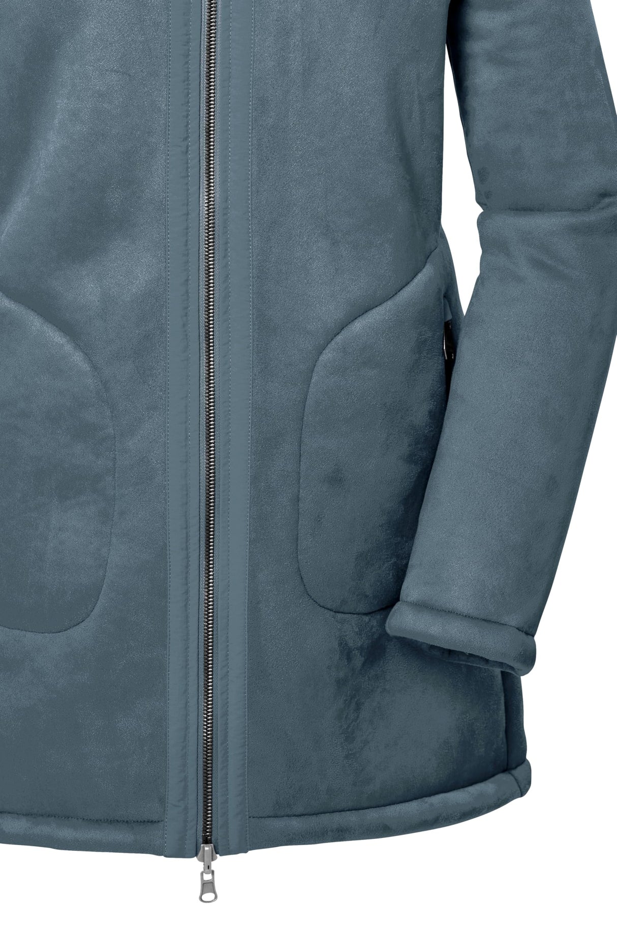 G.I.G.A. DX GW 63 WMN PRK Parka Reversible en Ante con Capucha, Storm Blue, 36 para Mujer