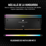 CORSAIR Dominator Titanium RGB DDR5 RAM 64GB (2x32GB) DDR5 hasta 6000MHz CL30 Intel XMP 3.0 Memoria de Ordenador de Sobremesa – Negro (CMP64GX5M2B6000C30)