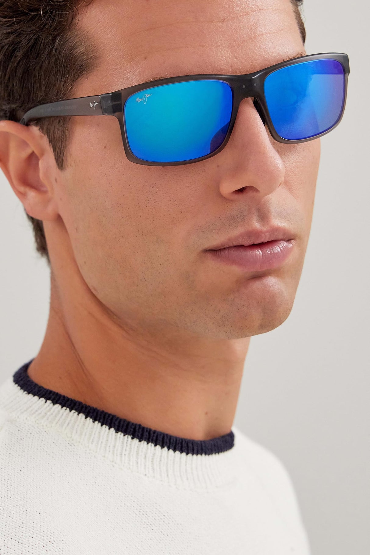 Maui Jim Pokowai Arch Gafas, Translucent Matte Grey, 58-16-140 Unisex Adulto