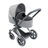 Smoby Cybex - Cochecito para Muñecos, en Color Gris, para Niños a Partir de 3 Años - 37 x 21,5 x 61,5 cm