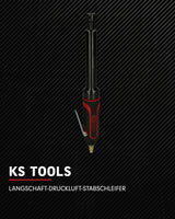 KS Tools 515.5415 Amoladora recta neumática de eje largo, 23 000 rpm