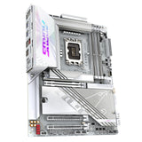 GIGABYTE Placa Base Z890 AORUS Pro Ice - Compatible con procesadores Intel Core Ultra (Serie 2), 16+1+2 Fases VRM, hasta 9500MHz DDR5 (OC), 1xPCIe 5.0 + 4xPCIe 4.0, Wi-Fi 7, LAN 5GbE, Thunderbolt 4