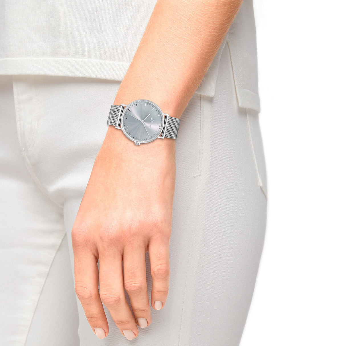 s.Oliver reloj de pulsera señoras reloj de cuarzo analógico, con brazalete de acero inoxidable, plata, 3 bar resistente al agua, viene en caja de regalo