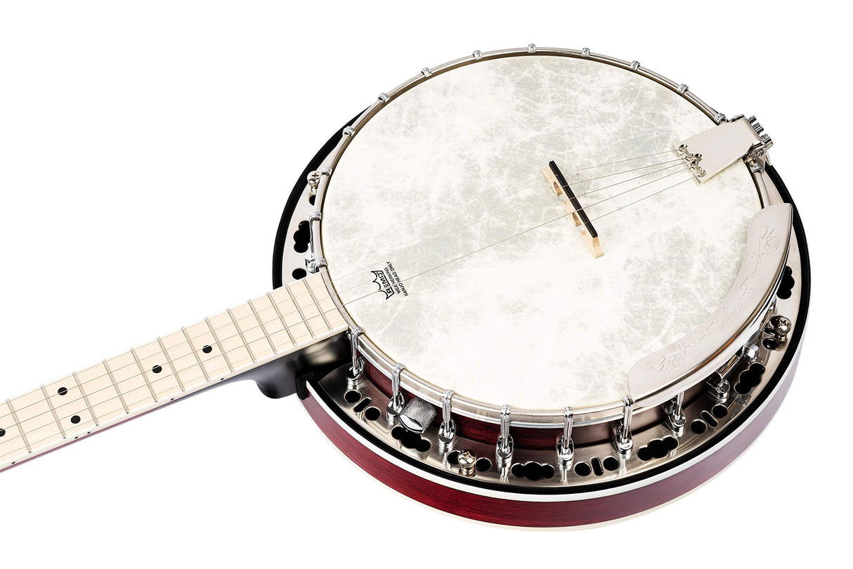 ORTEGA Falcon Series Banjo - Fade Red + Gigbag, OBJE400TFR