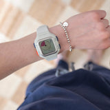 TIME TIMER Reloj — Analógico y Digital Visual de 12 Horas o 24 Horas — para el Aprendizaje de los niños, la Toma de exámenes y el Seguimiento del Entrenamiento (Blanco Ártico, Pequeño)