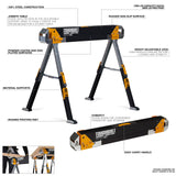 PACK 2 C700 CABALLETES/MESA DE TRABAJO TB-C700-2 TOUGH BUILT