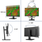 Philips 32B1U3900 Monitor 32" UHD, WLED, 60Hz, VA, 4 ms GtG, TUV Eye Comfort, Altavoces, Altura Ajustable (3840x2160, 2X HDMI 2.0, 1x DP 1.4, USB-C) Negro