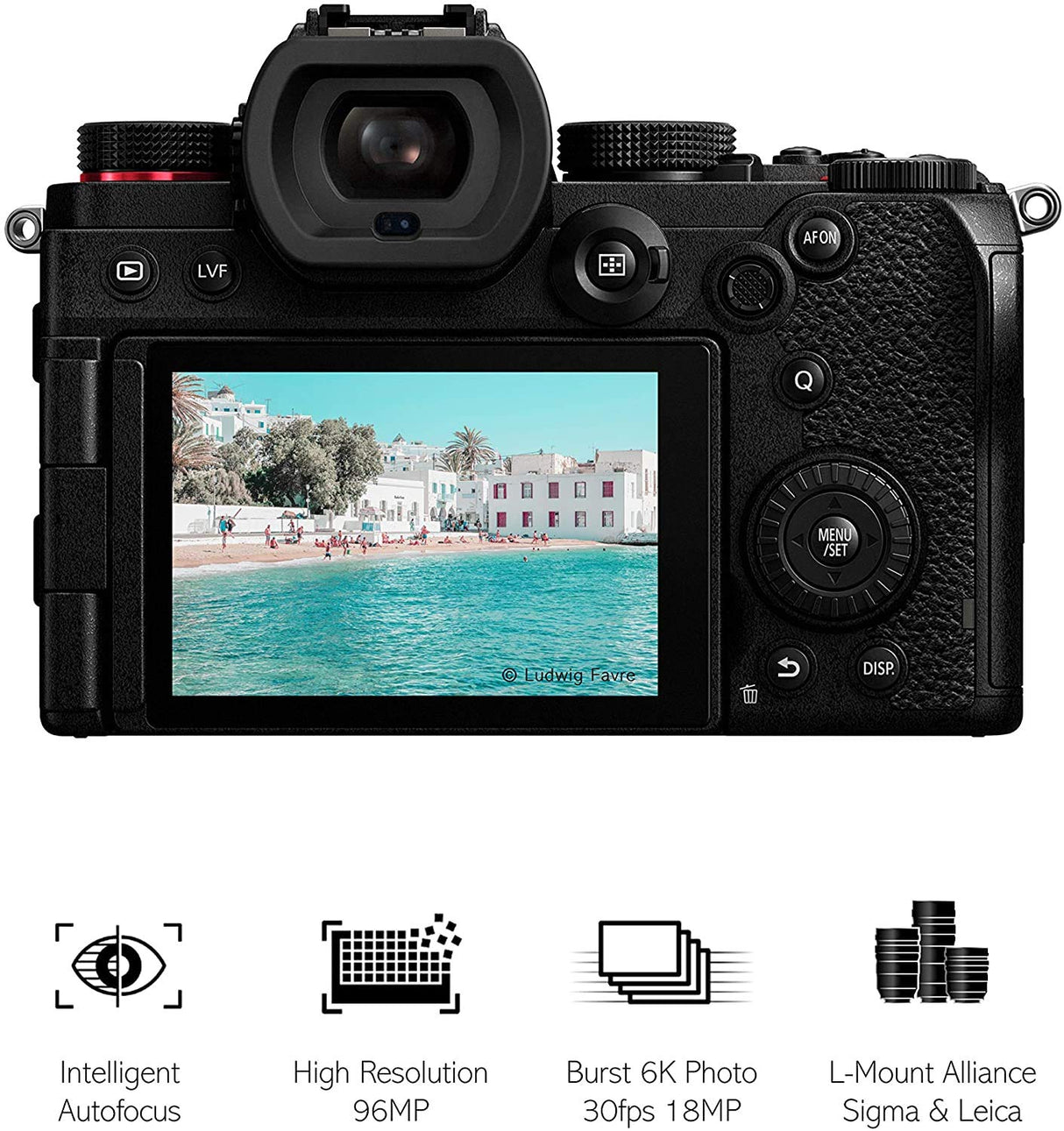 Panasonic DC-S5KS85KIT LUMIX Cámara Evil de 24 MP, Estabilizador óptico de 5 Ejes, Visor OLED, Raw, Wi-Fi, 4K + Objetivo Lumix 20-60 mm + 0bjetivo Lumix S-S85 85 mm- F1.8, Color Negro