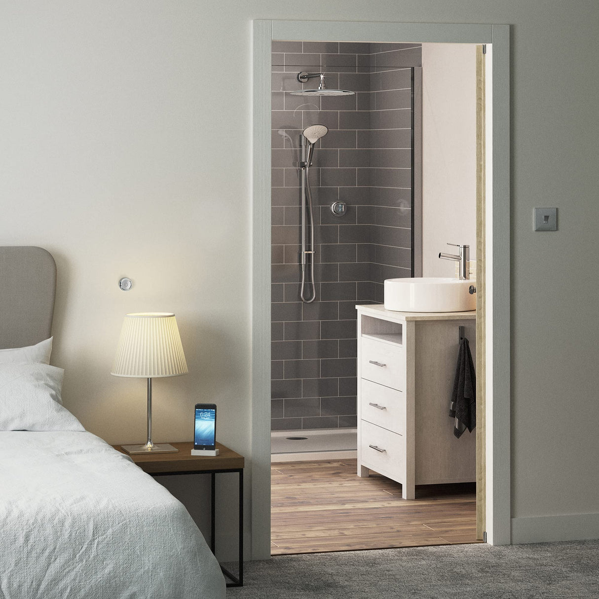 Mira Showers 1.1907.004 Mira Mode Maxim - Ducha digital de techo con bombeo, cromado