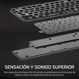 CORSAIR K70 CORE TKL WIRELESS RGB Teclado Mecánico Tenkeyless para Juegos – Interruptores Lineales CORSAIR MLX Red v2 Prelubricados, SOCD, Amortiguación Acústica, Tapas de ABS, QWERTY ES – Negro