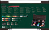 Faber-Castell 167400 - Estuche de Madera con 90 Rotuladores PITT - Punta de Pincel - Multicolor