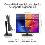 ASUS ProArt Display PA32UCE - Monitor Profesional de 32", 4K (3840 x 2160), IPS, 600 nits, 98% DCI-P3, colorímetro motorizado, calibración automática, HDR-10, KVM, LuxPixel, USB-C, diseño sostenible