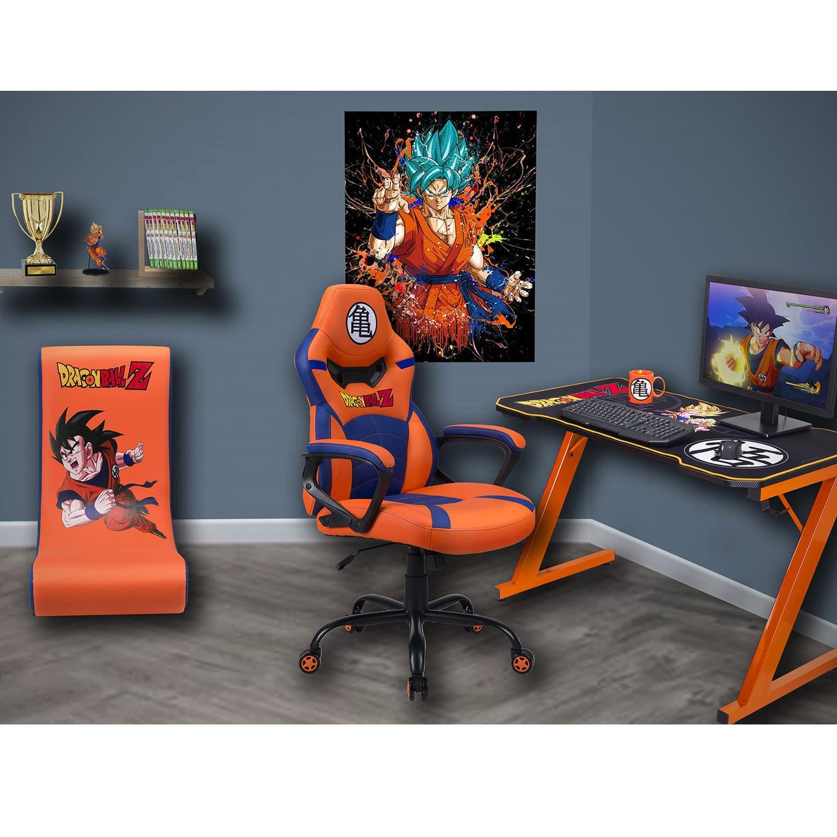 Subsonic, Silla Gaming Junior de Dragon Ball, Poliuretano, Naranja