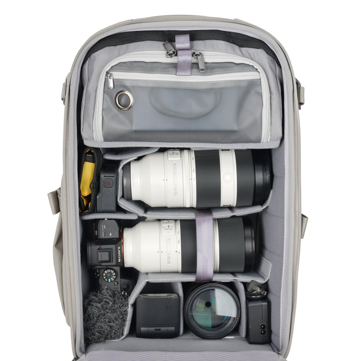 VANGUARD Veo Metro B30L CM - Mochila fotográfica para cámara objetivos, portátil de 16 y tablet, crema