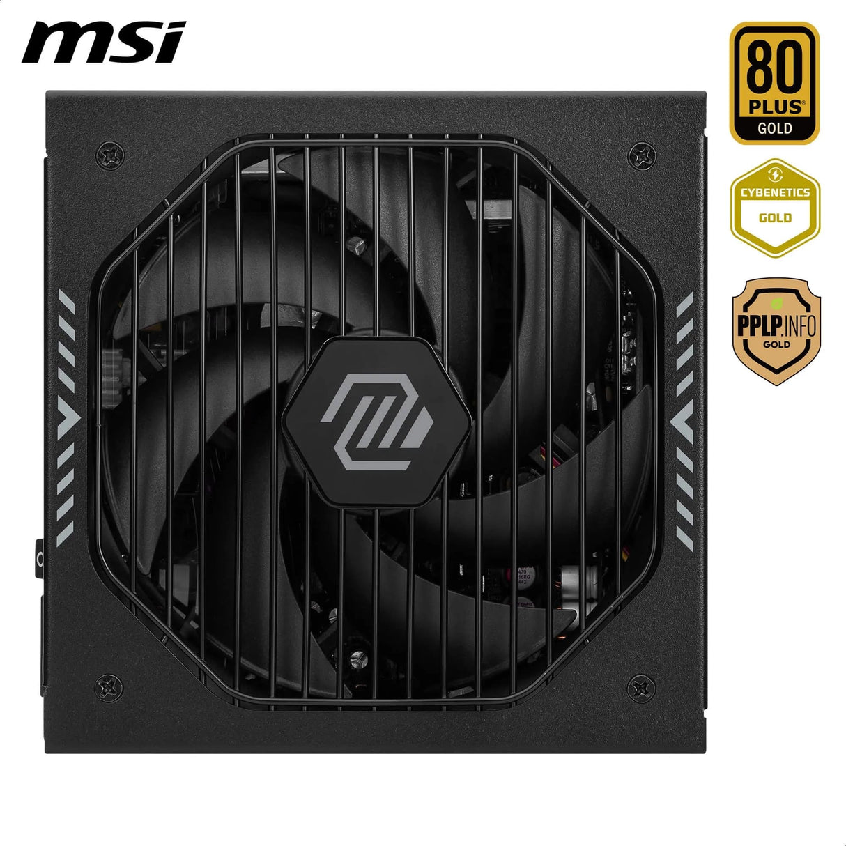 MSI mag A850GLS PCIE5, Fuente de alimentación, 850W, 80 Plus Gold, ATX 3.1, Compatible con GPU PCIe 5.1, 12V-2x6 nativos, Conector 12V-2x6 de Dos Colores, Fuente de alimentación ATX