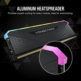 Corsair Vengeance RGB RS 32GB (2x16GB) DDR4 3200MHz C16 Memoria de Sobremesa (Iluminación Dinámica RGB, Tiempos de Respuesta Reducidos, Compatible con Intel & AMD 300/400/500 Series) Negro