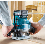 Makita Router sin escobillas RP001GZ02 40V Max Li-ion XGT suministrado en una funda Makpac, baterías y cargador no incluidos