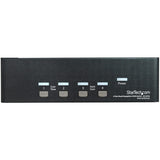 StarTech.com Switch Conmutador KVM de 4 Puertos Dobles DisplayPort de 4K 60Hz - KVM de 4 Puertos Duales DP