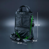 Razer Xanthus Tote Bag - Compartimento acolchado dedicado para portátil - Se adapta a portátiles de hasta 16» - Nylon repelente al agua - Transporte bidireccional con correa de hombro desmontable