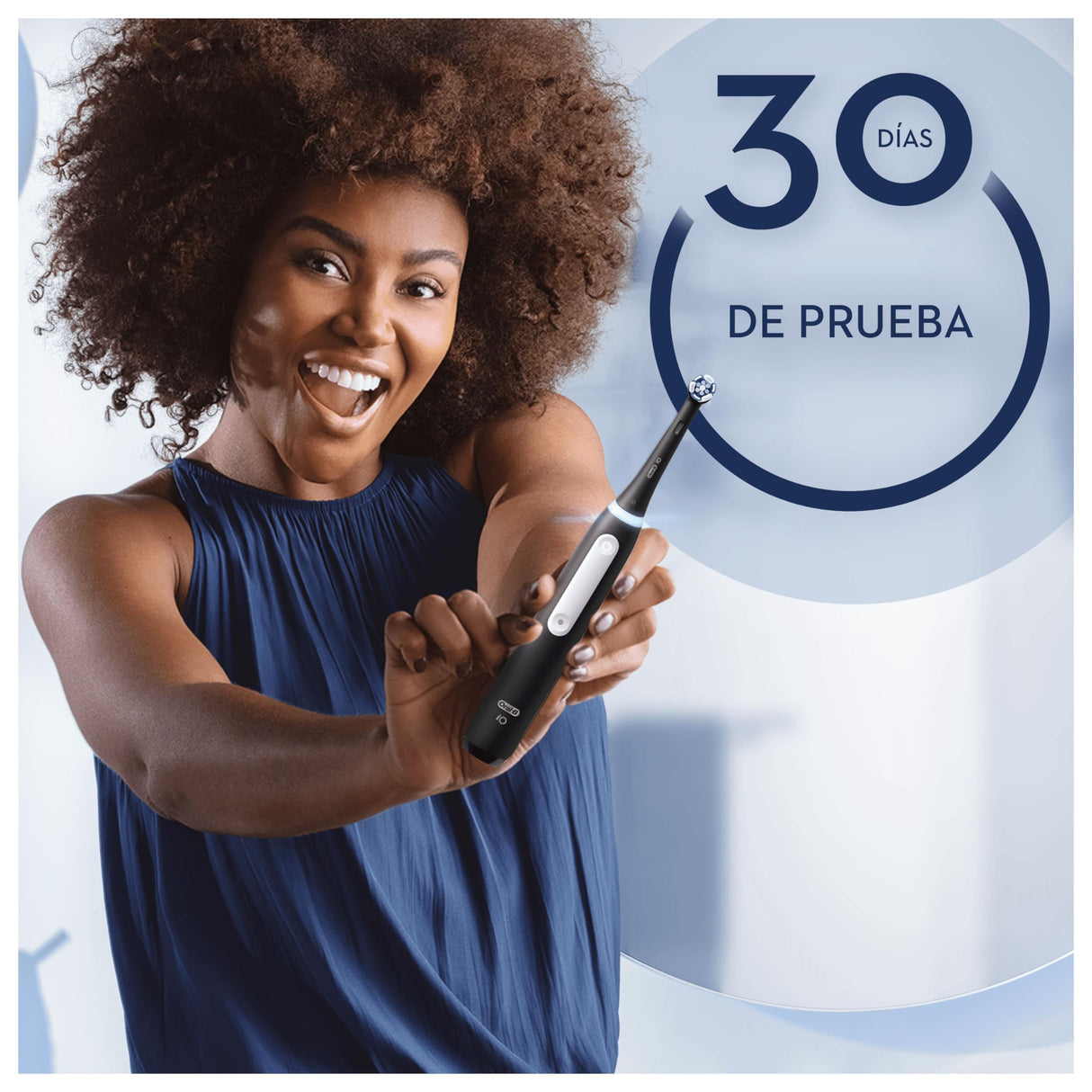 Oral-B iO 3 Cepillos De Dientes Eléctricos (Pack de 2) Con 2 Cabezales, 1 Estuche De Viaje, Diseñado Por Braun, Regalos Originales para Mujer y Hombre - Negro Y Rosa
