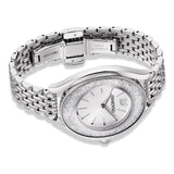 Swarovski Reloj Crystalline Aura, Brazalete de metal, Tono plateado, Acero inoxidable