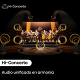 Hisense AX5140Q - Barra de Sonido 5.1.4, 600W, 13 Altavoces, Subwoofer y Altavoces Traseros Inalámbricos, Dolby Atmos, DTS:X, Ecualizador IA, Calibración Automática, Hi-Concerto, EzPlay 3.0