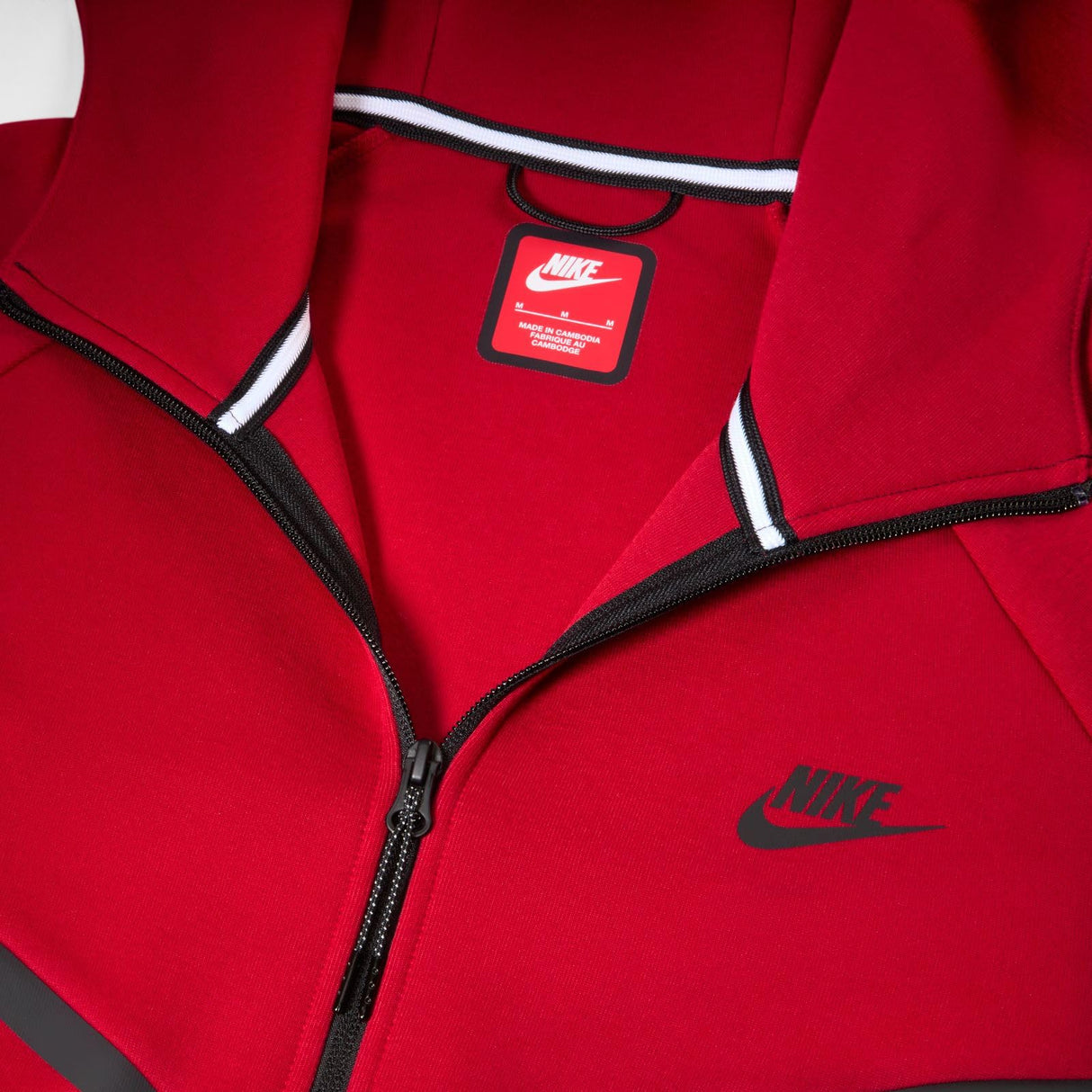 Nike Tech Sudadera con Capucha Windrunner con Cremallera Completa - Hombre, Gym Red/Black, HV0949-687, XS