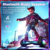 SISIGAD Hoverboard go Kart Seat,8.5" Off Road Hoverboards with LED Lights, All Terrain Hoverboards, Self Balancing Scooter with Bluetooth