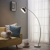 Versanora Lámpara LED de pie estándar cromada y curvada Arco VN-L00024EU