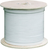 Schwaiger SAT cable coaxial sin conectores de 7 mm, blanco, 110 dB, 500 m)