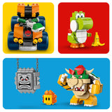 LEGO Super Mario: Mario Kart – Castillo de Bowser - Juego Interactivo con 2 Coches de Juguete y 4 Figuras Inc. Yoshi - Regalo de Nintendo para Niños y Niñas de 9+ Años 72039