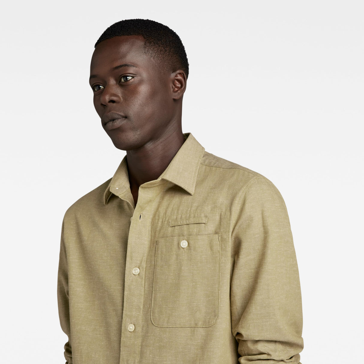 G-Star Para Hombre Camisa Bristum 2.0 Slim , Beige (tree house D23553-D187-C941), S