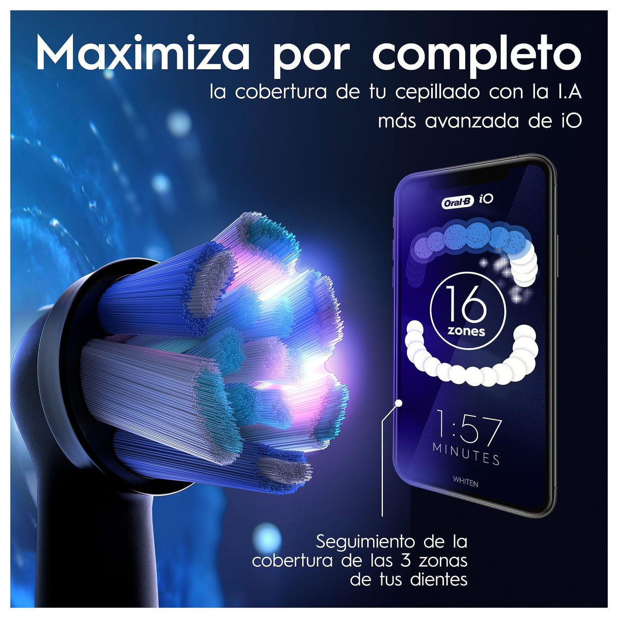 Oral-B iO 9 Cepillo de Dientes Eléctrico con Mango Recargable, 1 Cabezal, Estuche de Viaje con Cargador y Funda Magnética, Diseñado por Braun, Regalos Originales para Mujer y Hombre - Rosa