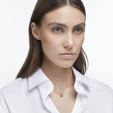 Swarovski Conjunto de Collar y Pendientes Millenia para Mujer, Baño Tono Oro Rosa, Cristales de Pavés, Colección Millenia de Swarovski