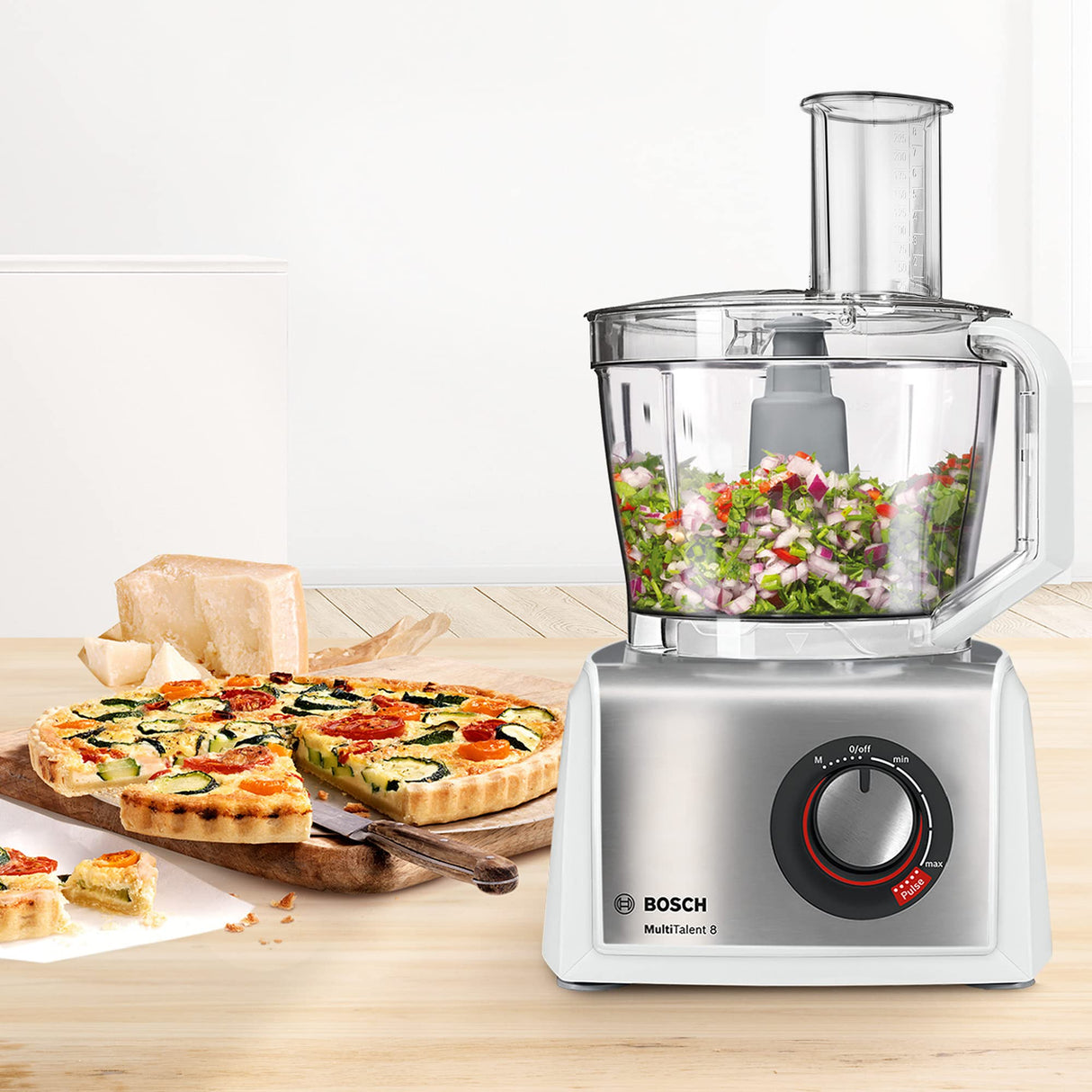 Bosch Hausgeräte MC812S814 MultiTalent - Robot de cocina compacto (3,9 L, 1250 W), color blanco