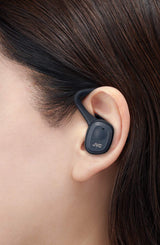 JVC Auriculares Bluetooth HA-ET45T True Wireless, Micrófono y Clip Desmontable. Máxima Adaptabilidad, Agarre y Resistencia. Batería 14h, Color Negro