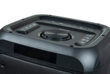 Metronic 477182 - Altavoz portátil Bluetooth Potente 600W Party XL, LED Lights, USB, MicroSD, 2 entradas para Micro, AUX-IN, Mando a Distancia, asa para Transporte, Micro Incluido, Negro