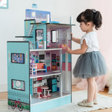 Teamson Kids LOL Estilo Barcelona Dolls House Casa de muñecas, Color Azul (TD-13111D)