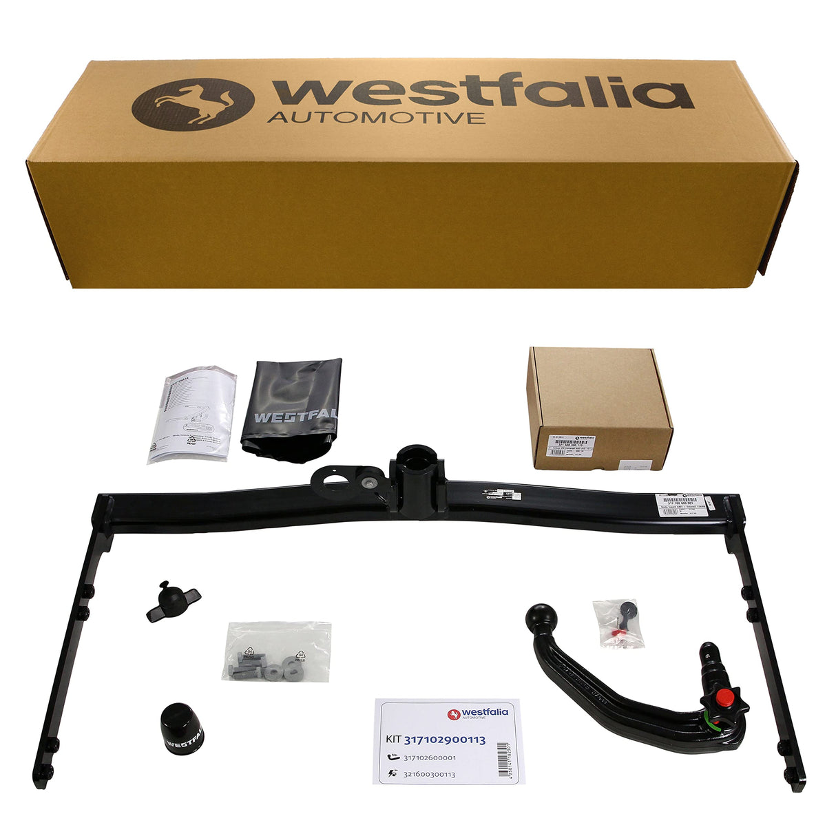 Westfalia Enganche Desmontable para Skoda Superb II (06/2008-05/2015), Skoda Octavia II (02/2004-06/2013) - Viene Acompañado de un Kit de Cableado de 13 pines