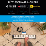 Carry-on FC-49 Teclado Controlador USB Midi/Midi Over Bluetooth Construido con Arpegiador, Pad X/Y, Incluye Cubase LE OEM y Cubase LE OEM IOS DAW Music Software