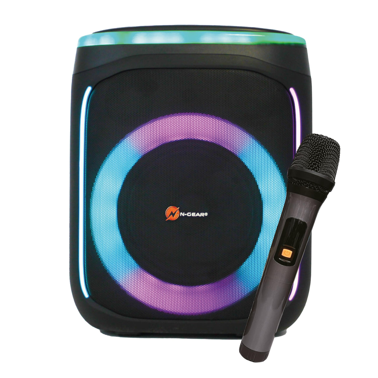 N-Gear Flash Banger 606 - Altavoz Bluetooth portatil con Luces - Party Altavoz de 300W con micrófono inalámbrico y batería integrada - 6 Horas de reproducción