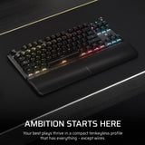 Corsair K70 Core TKL Wireless RGB Tenkeyless Teclado mecánico para Juegos – Interruptores lineales MLX Rojo v2 pre-lubricados – Amortiguación de Ruido – Teclas de Doble Disparo ABS – QWERTY NA