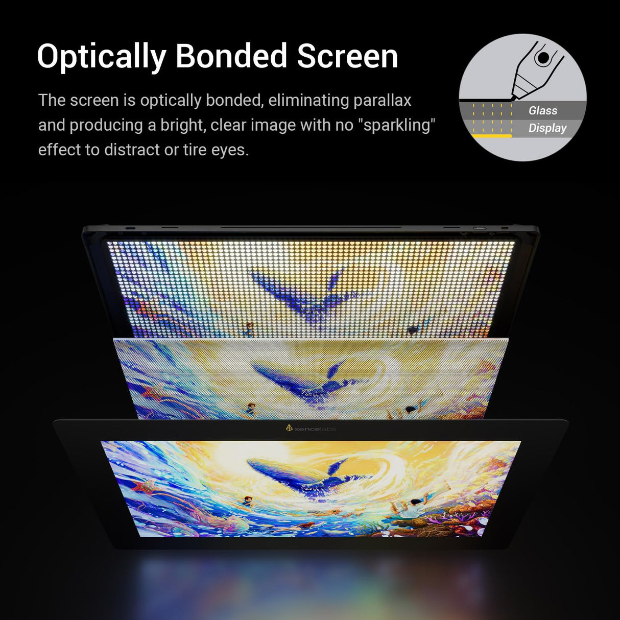 Xencelabs Pen Display 16 Bundle 4K OLED Tableta Gráfica Profesional con Pantalla de 16" con Quick Keys Monitor de Dibujo y 2 Plumas sin Batería para Windows-Arm/Windows/Mac/Linux