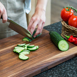 Boos Block Chop-N-Serve - Tabla de Servir - Tabla Cortar Cocina - Madera de Nogal Negro Americano - Reversible - 43 x 30,5 x 2,5