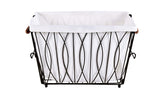Artesa Verona - Carrito plegable para la colada con cesta, color negro