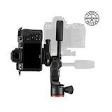Manfrotto Befree 3-Way Live Head- Cabezal de 3 Vías para Trípodes, Cabezal de Aluminio Fluido para Cámaras y Videocámaras de hasta 6 kg, Ultracompacto - Para Creación de Contenidos, Fotos y Videos