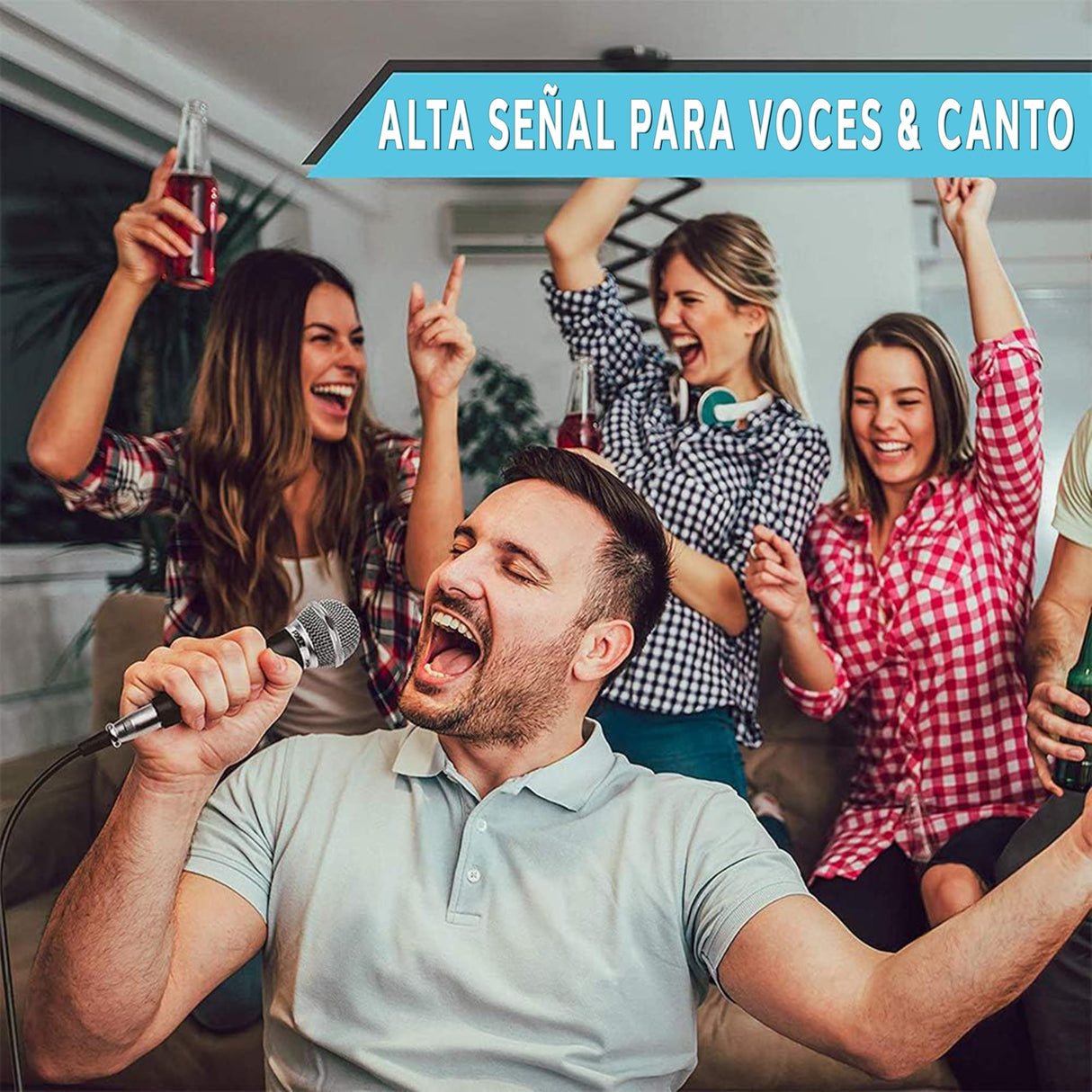 Pyle Kit de micrófono dinámico profesional de 3 piezas, micrófono de mano vocal unidireccional cardioide con funda de transporte rígida y bolsa, soporte/clip y cable de audio XLR de 26 pies a conexión